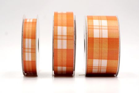 Verbranntes Orange Gingham Karomuster Band_AI